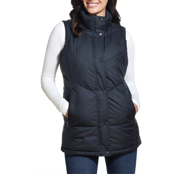 Plum Puffer Vest 🌬️ Winter-Cozy 3/4 Length Layer — Weatherproof - Picture 7 of 8